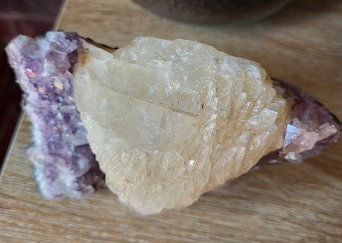 Améthyste avec Calcite 